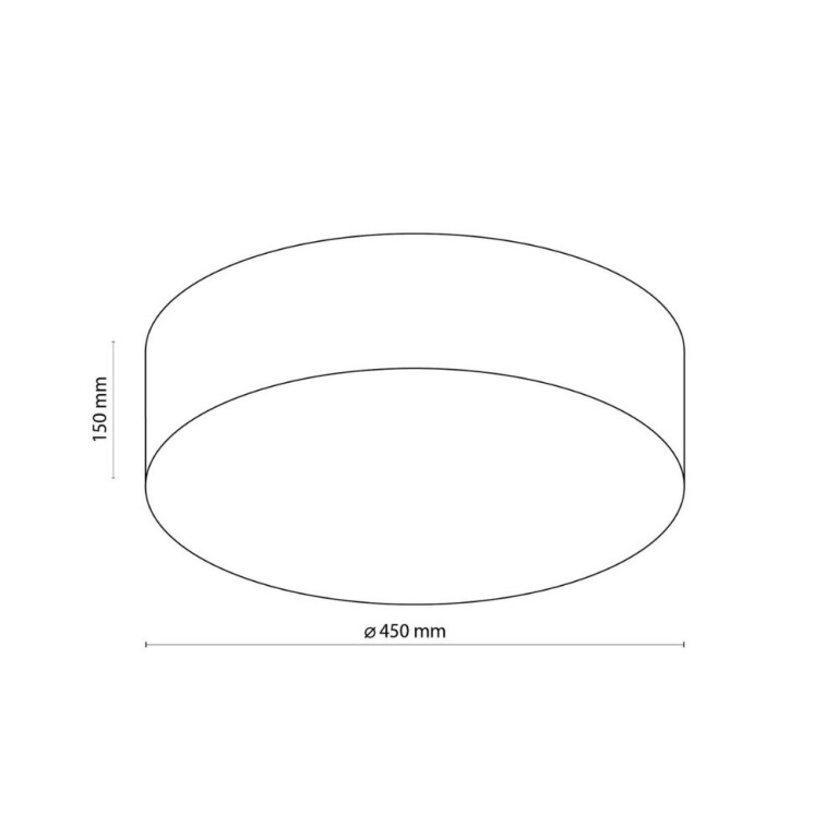 famlights famlights | Deckenleuchte Melinda in Grau E27 4-flammig