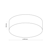 famlights | Deckenleuchte Melinda in Grau E27 4-flammig