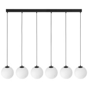 famlights | Pendelleuchte Marlene in Schwarz G9 6-flammig