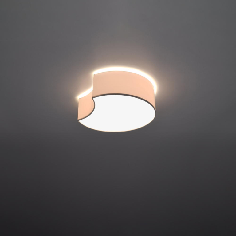 famlights famlights | Deckenleuchte Cate in Weiß E27 2-flammig 320mm