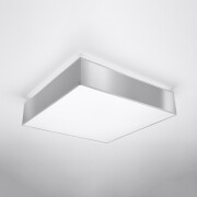 famlights | Deckenleuchte Herold in Grau E27 4-flammig