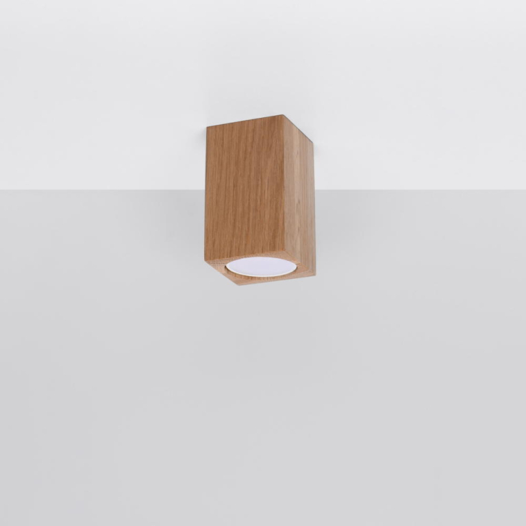 famlights famlights | Deckenspot Kale in Eiche GU10 100mm