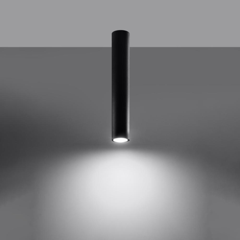famlights famlights | Deckenspot Lale in Schwarz GU10 400mm