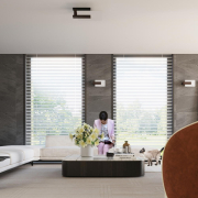 famlights | Wand- und Deckenleuchte Lavina in Wenge E27 2-flammig