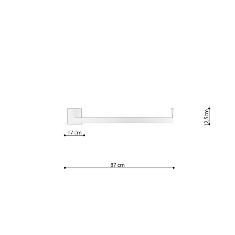 famlights famlights | LED Deckenleuchte Ria in Schwarz 50W 5520lm 4000K