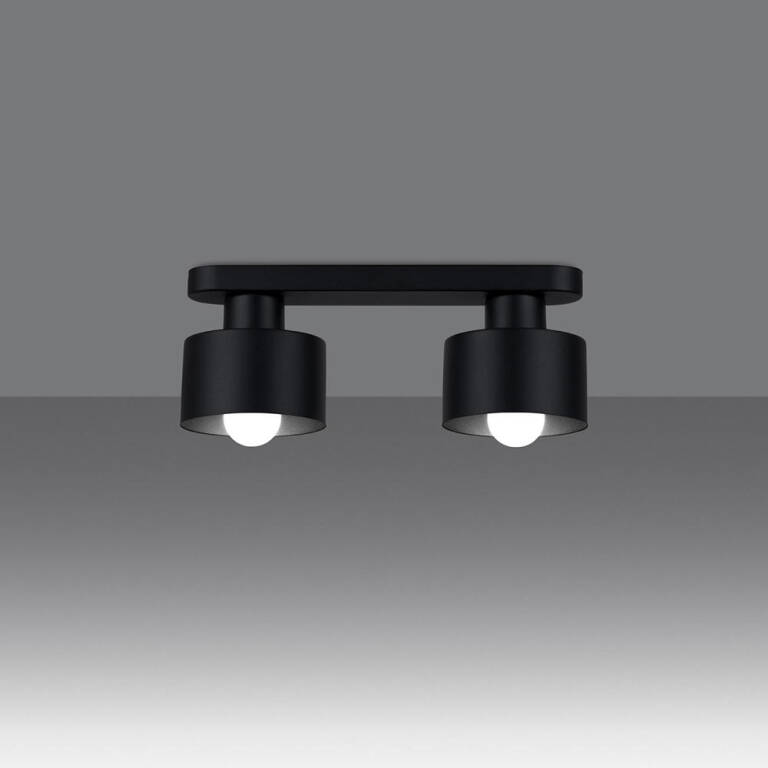 LEDSone 3-Wege-Deckenleuchte – Retro-Cluster-Design, Schwarz, 3x E27, Verstellbare Kabel, Inkl. Lampenschirme