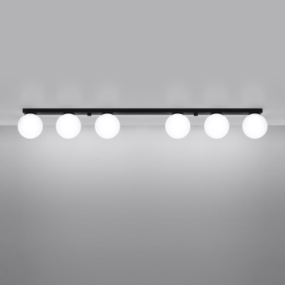 famlights | Deckenleuchte York in Schwarz G9 6-flammig
