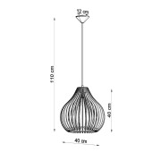 famlights | Pendelleuchte Arabella in Natur-hell E27