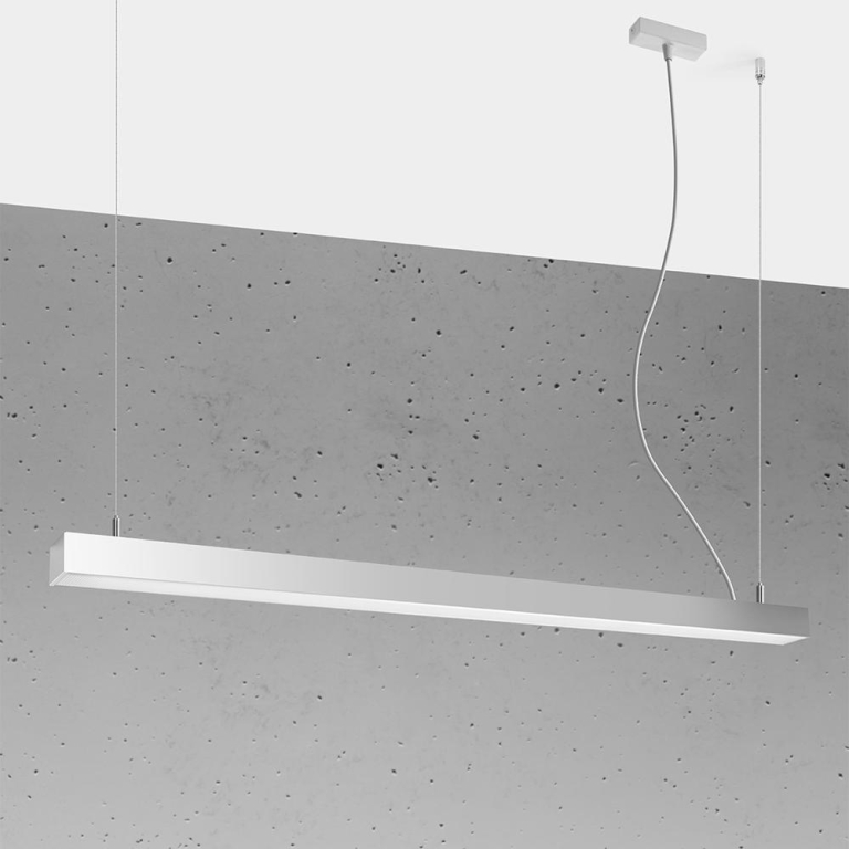 famlights famlights | LED Pendelleuchte Per in Grau 31W 3640lm 3000K