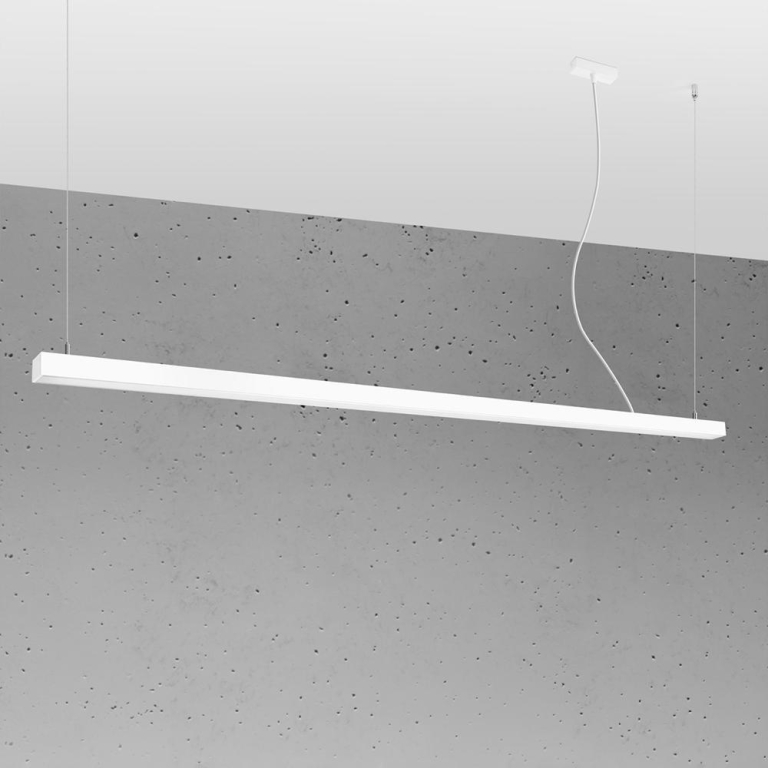 famlights famlights | LED Pendelleuchte Per in Weiß 50W 6500lm 4000K