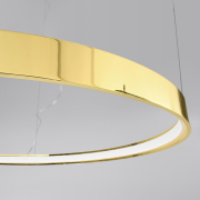 famlights | LED Pendelleuchte Ria in Gold-glänzend 50W 5520lm