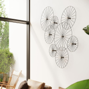 famlights | Wand- und Deckenleuchte Shirin in Schwarz E27 300mm