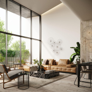 famlights | Wand- und Deckenleuchte Shirin in Schwarz E27 300mm