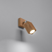 famlights | Wandleuchte Kale in Eiche GU10