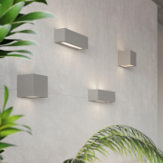 famlights | Wandleuchte Lill in Grau E27