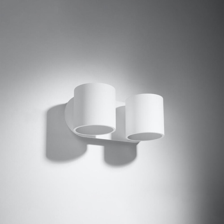 famlights famlights | Wandleuchte Oke in Weiß G9 2-flammig