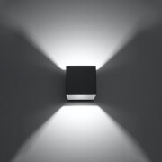 famlights | Wandleuchte Quan in Anthrazit G9
