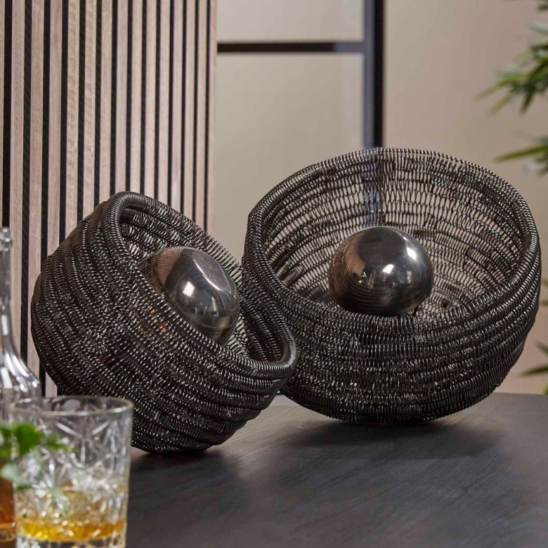 famlights famlights | Tischleuchte Liz in Nickel E27 300mm