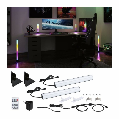 Rosnek LED Stripe Smart, RGB, Musiksyn, APP/Fernbedienung, für TV Gaming  Zimmer PC Deko