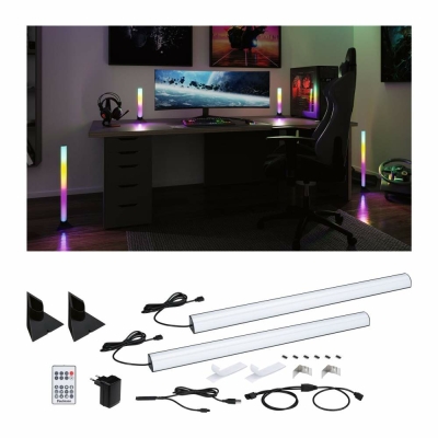 Paulmann EntertainLED Bundle Lightbar Dynamic RGB + Standfuß (2er-Set) 60 cm