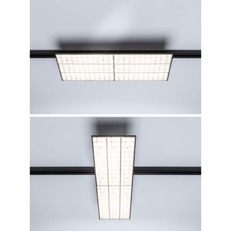 Paulmann ProRail3 LED Panel Deck schwarz 6600lm 75W 90° 3000K warmweiß