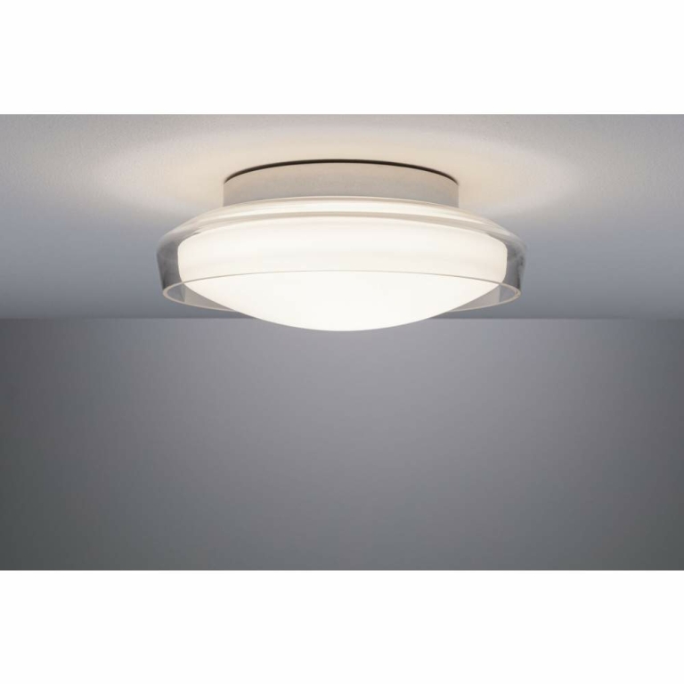 Paulmann Selection Bathroom LED Deckenleuchte Luena Glas/Chrom Vollglas IP44 3000K 600lm 11,5W 230V