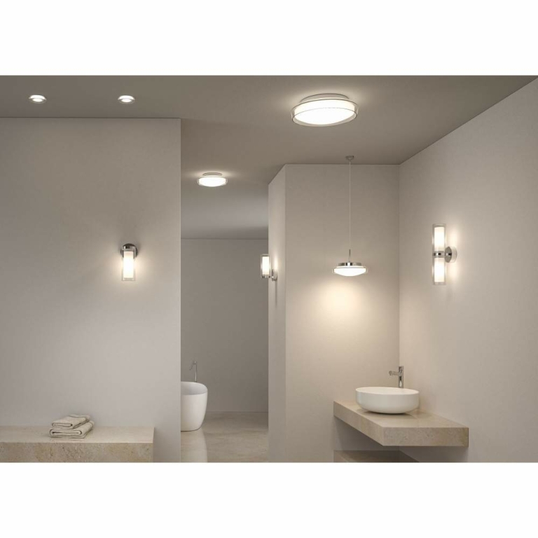 Paulmann Wandleuchte Luena Glas/Chrom 2-flammig Up/Down IP44 E14 max. 2x20W dimmbar 230V