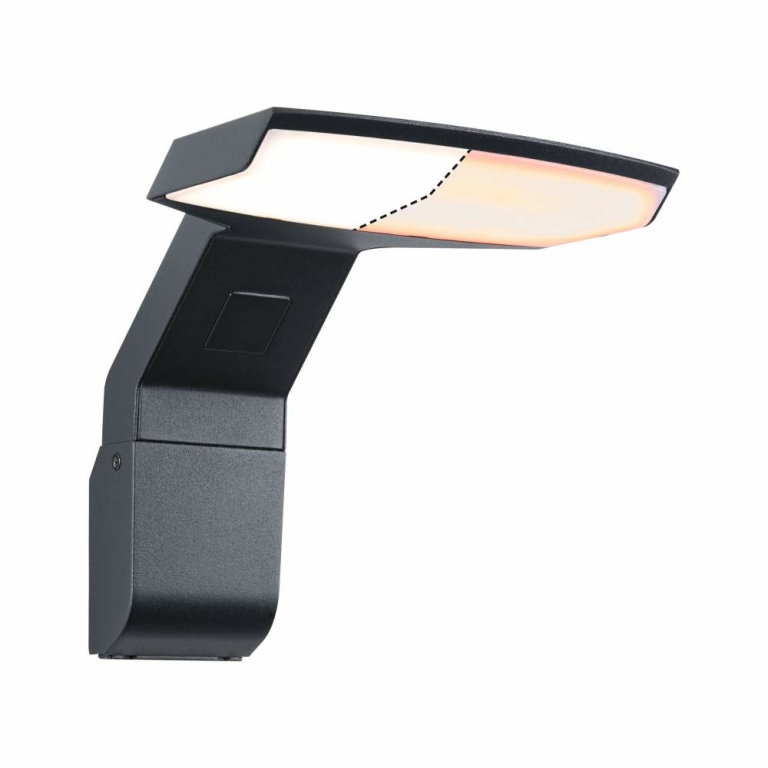 Paulmann LED Außenwandleuchte Zenera  insektenfreundlich und seewasserresistent IP44  150x194mm 2200 - 3000K 10W 700lm 230V  Anthrazit Metall