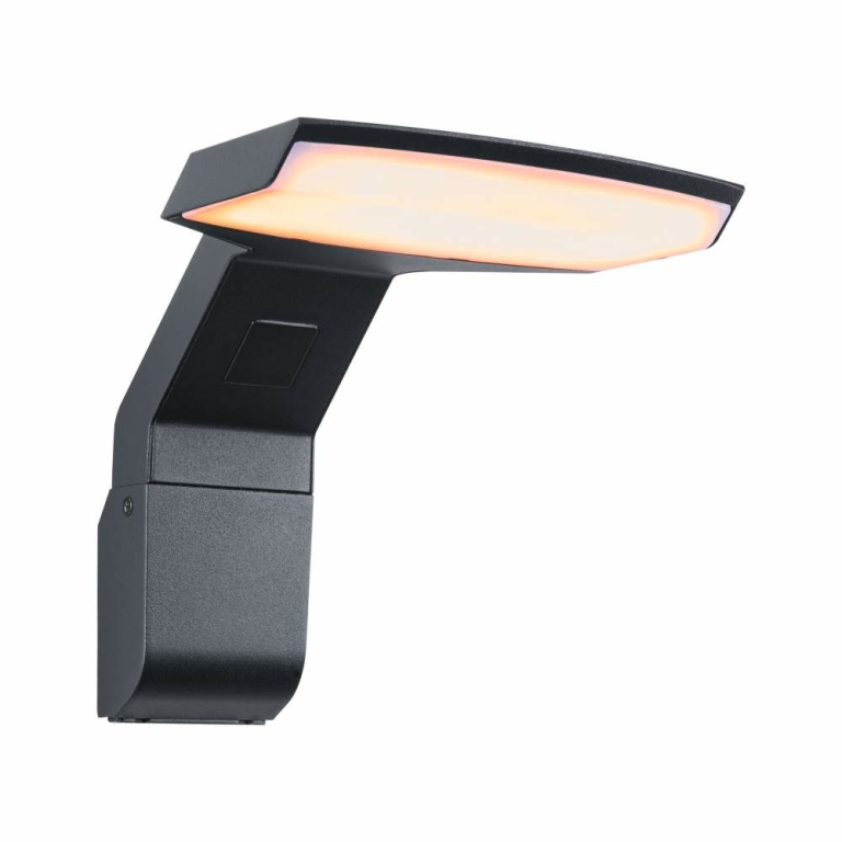 Paulmann LED Außenwandleuchte Zenera  insektenfreundlich und seewasserresistent IP44  150x194mm 2200 - 3000K 10W 700lm 230V  Anthrazit Metall