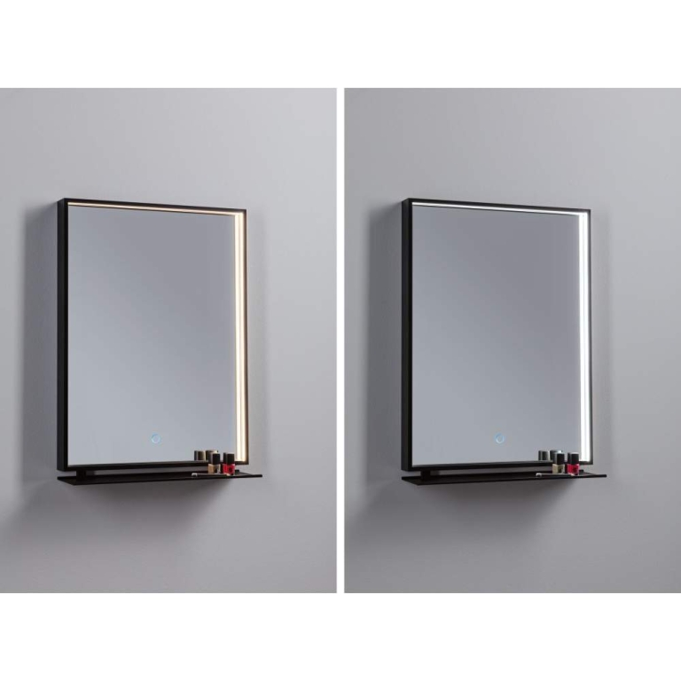 Paulmann LED Leuchtspiegel Miro  IP44  Tunable White 180lm 230V 11W  Spiegel#Schwarz matt