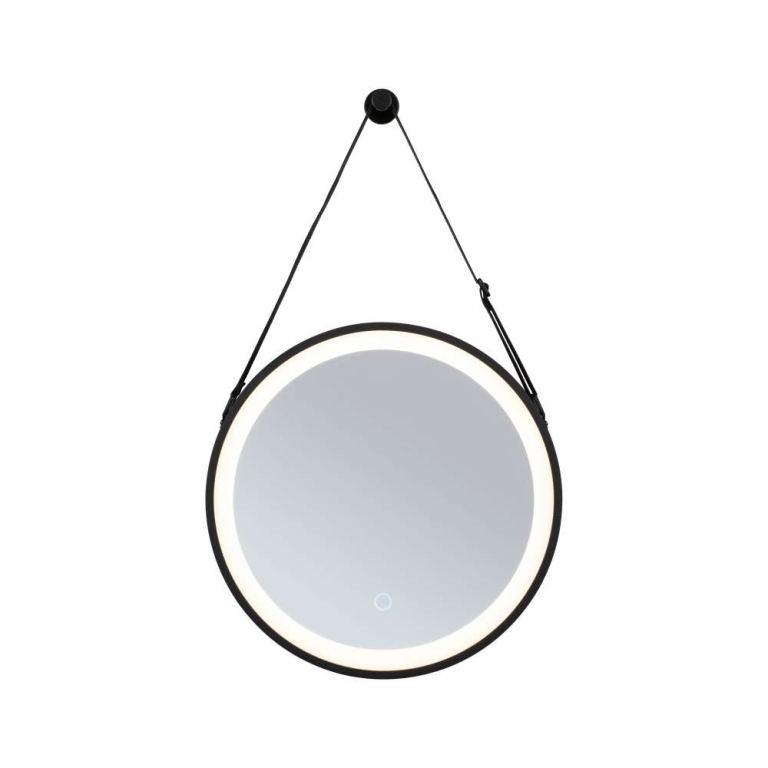 Paulmann LED Leuchtspiegel Miro  IP44  Tunable White 200lm 230V 7,5W  Spiegel#Schwarz matt