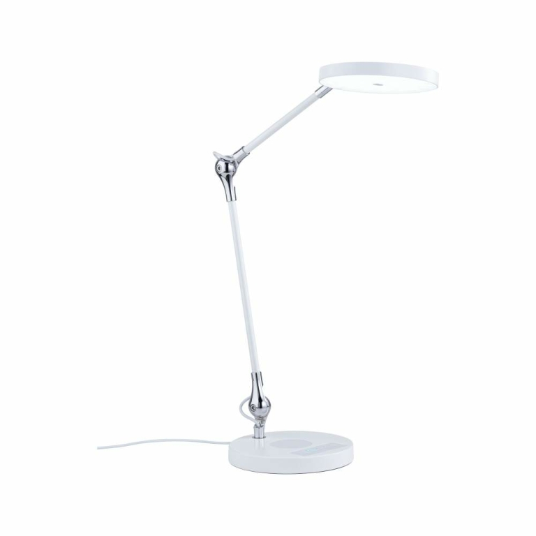 Paulmann LED Schreibtischleuchte Numis Qi  White Switch 1000lm 11W Weiß