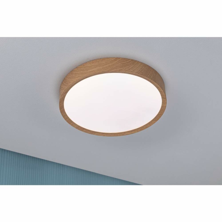 Paulmann Selection Bathroom LED Deckenleuchte Tega  IP44  White Switch 1200lm 230V 22,5W  Holzoptik