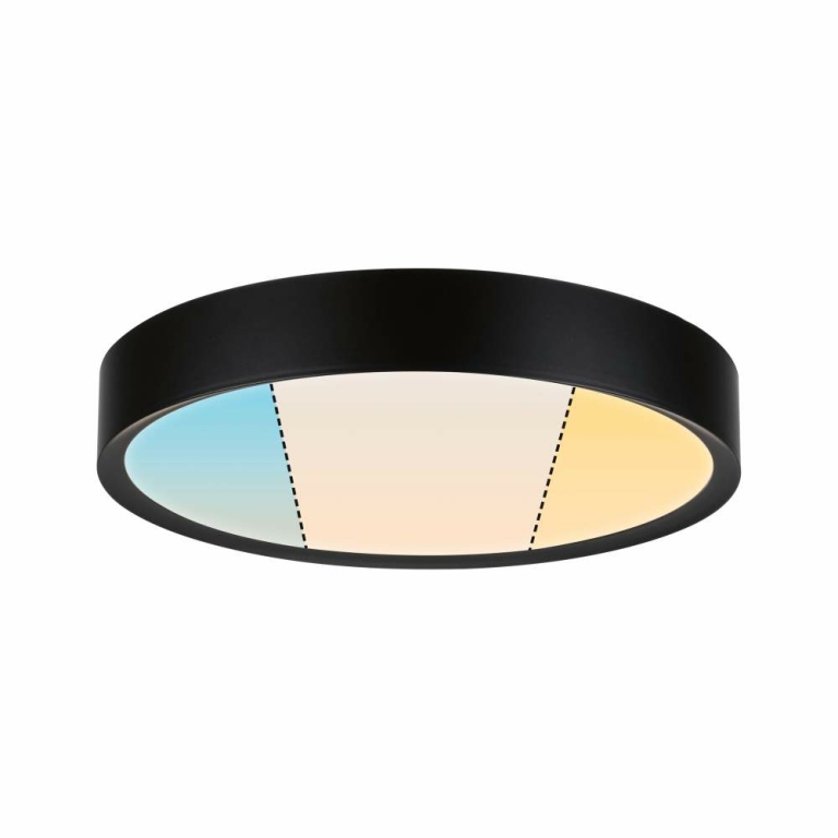 Paulmann Selection Bathroom LED Deckenleuchte Tega  IP44  White Switch 1200lm 230V 22,5W  Schwarz matt