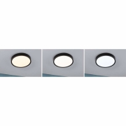Selection Bathroom LED Deckenleuchte Tega  IP44  White Switch 1200lm 230V 22,5W  Schwarz matt
