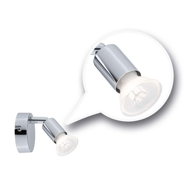 Paulmann Spotlight Carolina  IP44 GU10   230V max. 10W dimmbar Chrom
