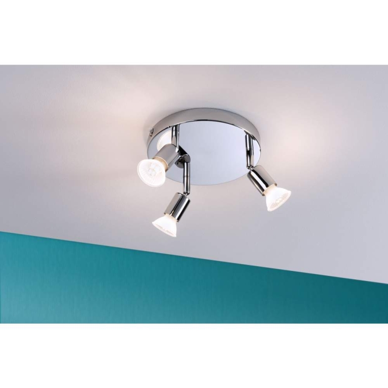 Paulmann Spotlight Carolina  IP44 GU10   230V max. 3x10W dimmbar Chrom