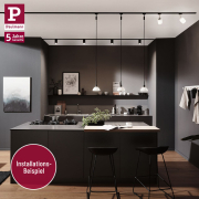 URail Schienensystem Komplett-Set Pure II Schwarz matt + 4 Spots
