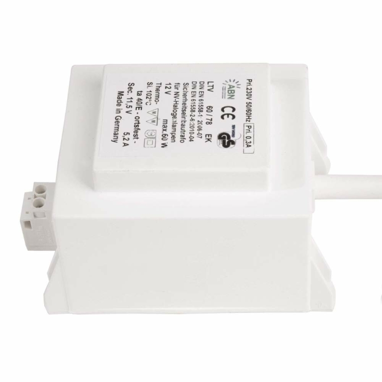 ABN ABN, Netzgerät (CV, AC) dimmbar, ABN Transformator, DIM, CV, 11,5V AC, 60 W, IP20, Mit Phasenanschni