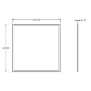 Einlegepanel, CCT, 50 W, 3000-5500 K, Weiß, Spannungskonstant, 24 V/DC