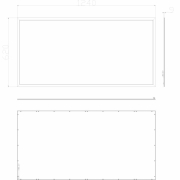 Einlegepanel, Standard Flex 625x1250, 60W, 3000/4000/6000 K, Weiß, Stromkonstant, 33-38 V/DC, Bemess