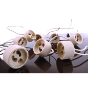 Elektrisches Montagezubehör, Fassung GU10 mit 15 cm Kabel, Tiefe: 150 mm, 100.0 W