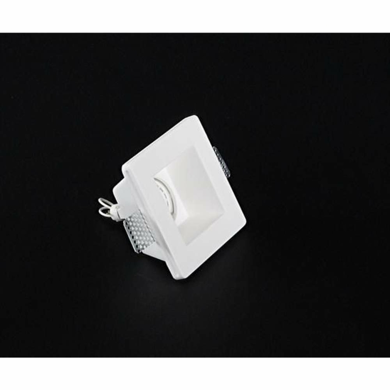Deko-Light Deckeneinbauring, Gypsum Square, 1x max 50 W MR16, Weiß, Spannungskonstant, 12 V/AC/DC