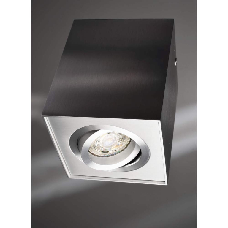 Deko-Light Deckenaufbauleuchte, Dato, 1x max. 50 W GU10, Silber, 220-240 V/AC, 50 / 60 Hz