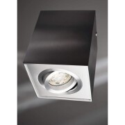 Deckenaufbauleuchte, Dato, 1x max. 50 W GU10, Silber, 220-240 V/AC, 50 / 60 Hz