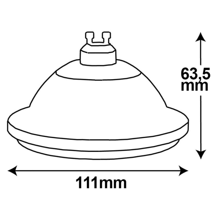 Isoled Isoled, Leuchtmittel, COB SPOT, GU10 / ES111, 230 V/AC, 2700 K, 75 Grad, 13.4 W