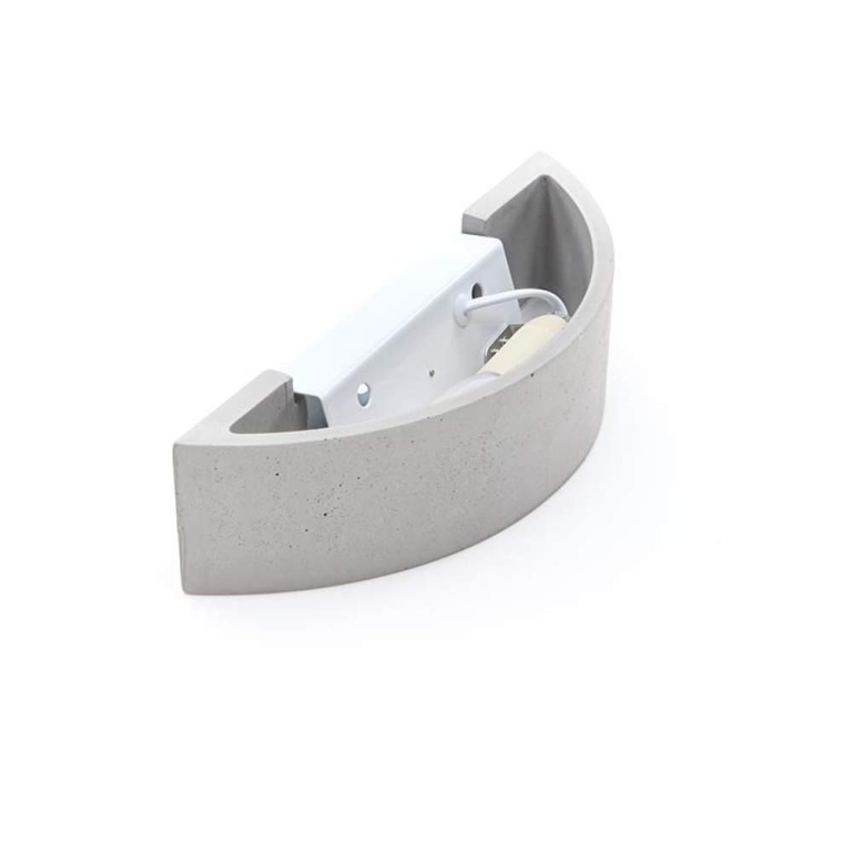 Deko-Light Wandaufbauleuchte, Sarin, 1x max. 25 W E14, Grau, 220-240 V/AC, 50 / 60 Hz