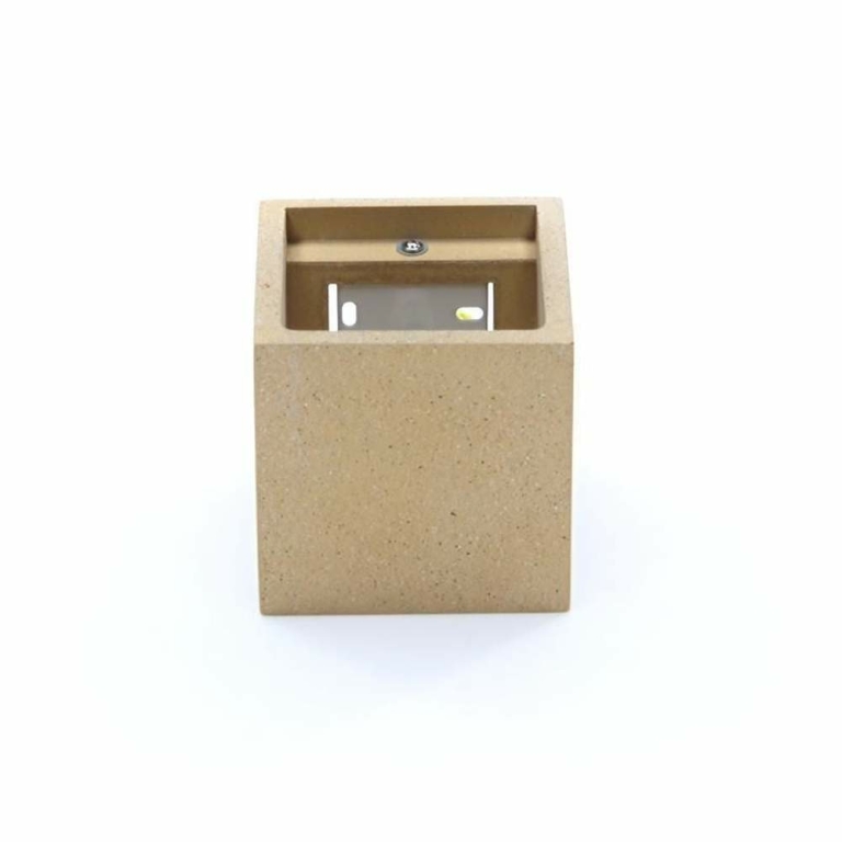 Deko-Light Wandaufbauleuchte, Cube, 1x max. 25 W G9, Beige, 220-240 V/AC, 50 / 60 Hz