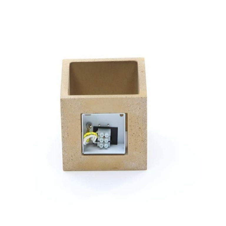 Deko-Light Wandaufbauleuchte, Cube, 1x max. 25 W G9, Beige, 220-240 V/AC, 50 / 60 Hz