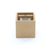 Wandaufbauleuchte, Cube, 1x max. 25 W G9, Beige, 220-240 V/AC, 50 / 60 Hz